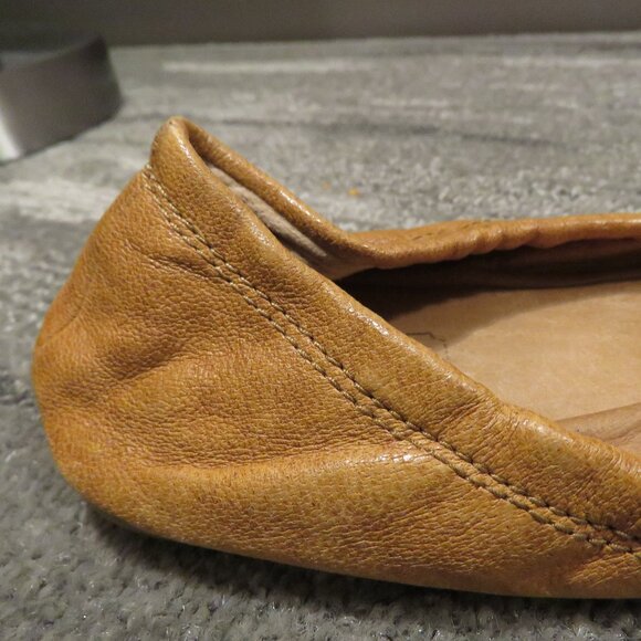 COACH Delphine Leather Buckle Ballet Flats in Black Tan Quiet Luxury Size US 8.5 - Picture 11 of 13